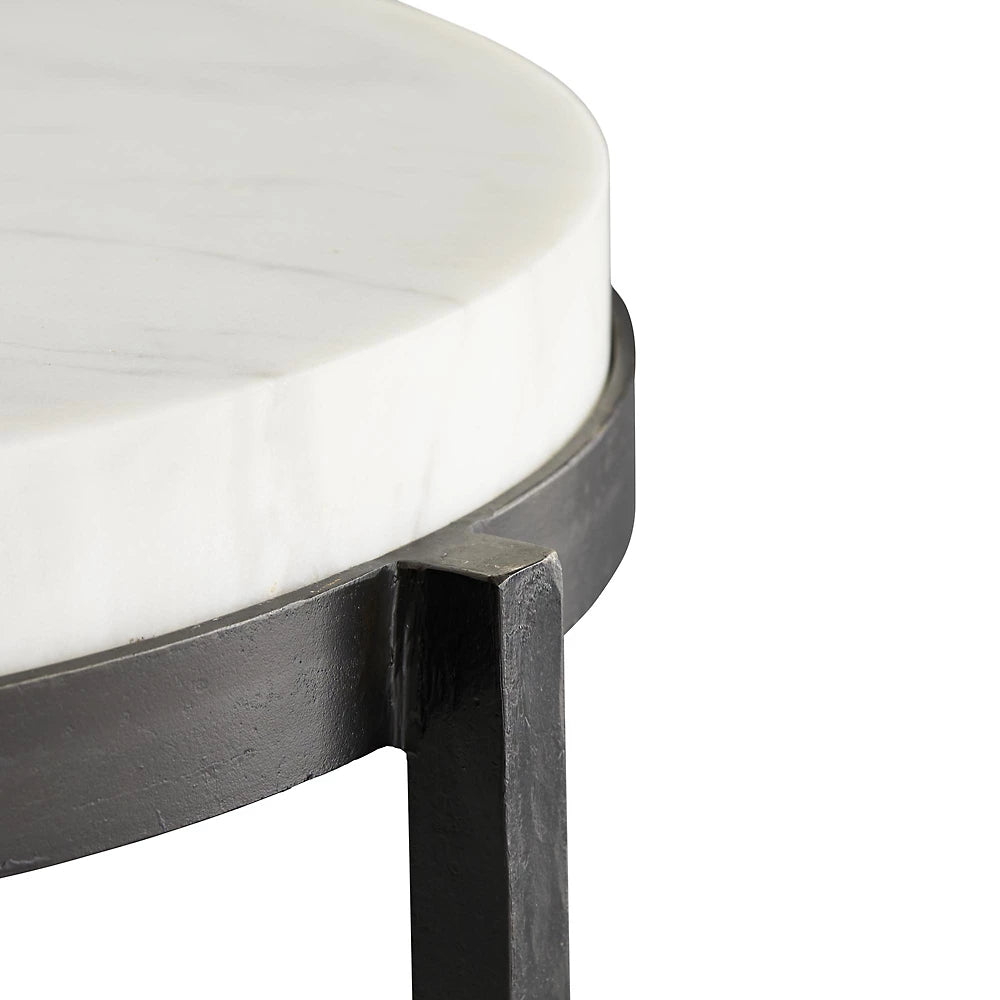 Designer Home Marble Top Kelsie End Table FFE-1400