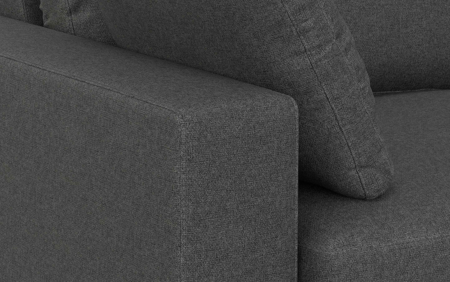 Charlie 96-inch Grey Sofa in Tightly Woven Performance Fabric FFW-964