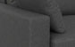 Charlie 96-inch Grey Sofa in Tightly Woven Performance Fabric FFW-964