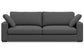 Charlie 96-inch Grey Sofa in Tightly Woven Performance Fabric FFW-964