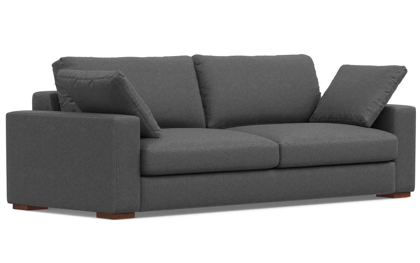 Charlie 96-inch Grey Sofa in Tightly Woven Performance Fabric FFW-964