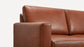 Burrow Block Nomad Block Arm Chestnut Leather Walnut Leg Sofa Couch FFE258-547