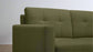 Burrow Moss Green Walnut Leg Block Nomad Sofa Chaise Sectional FFE258-208