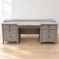 Hooker Furniture Work Your Way Burnham Grey Wood Credenza Desk FFE-1065
