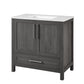 Bridgeport Home Daisy 36" Single-Sink Grey Bathroom Vanity Set FFE-1242