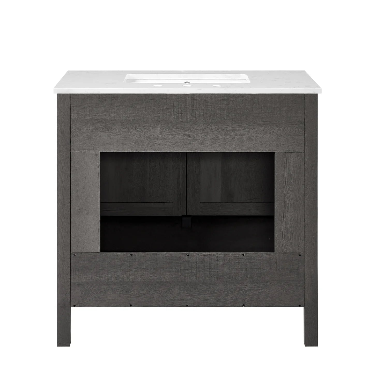 Bridgeport Home Daisy 36" Single-Sink Grey Bathroom Vanity Set FFE-1242