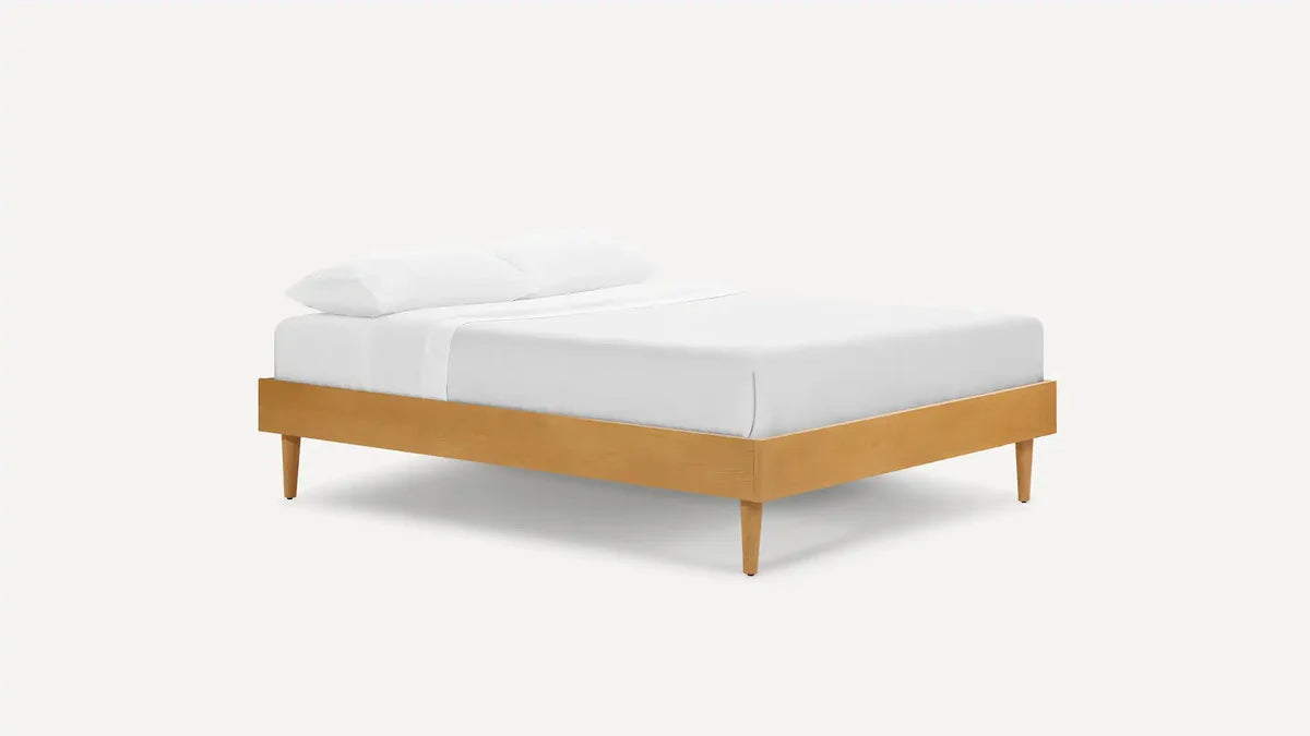 Burrow Chorus Upholstered Queen Bed Frame in Black Upholstery FFE258-565
