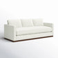 Kuka Home Bobbi 87" Beige Linen Upholstered 3 Seater Sofa Couch FFE-802