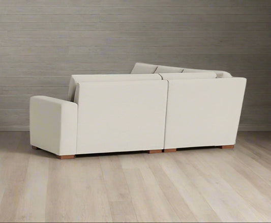 Bench Made Gray Modern Couch Potato Sectional (90" x 105",Corner On Left,Standard) FFE258-273