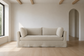 Cisco Home 84" Seda Slipcovered Sofa Couch Linen Brevard Flax EJ276-1