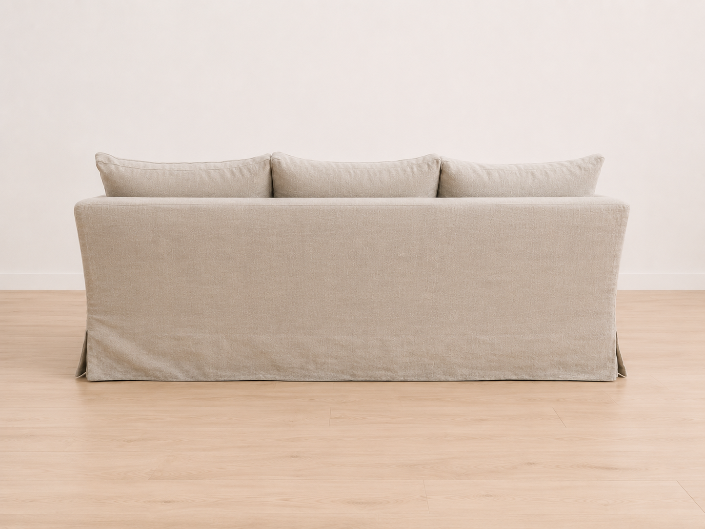 Cisco Home 84" Seda Slipcovered Sofa Couch Linen Brevard Flax EJ276-1