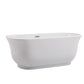 Wrought Studio Chaylynn 59" x 28" Freestanding Acrylic Soaking Bathtub FFE-738