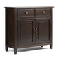 Connaught Wood Dark Chestnut Brown Entryway Storage Cabinet FFW258-691