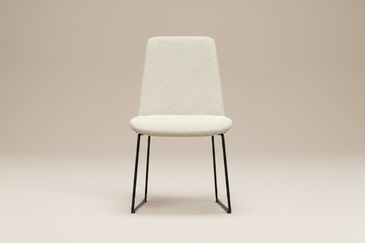 Pair (2) Corina Dining Chair Natural Linen Look Fabric - 62% OFF RETAIL FFW-1395