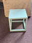 Small Square Table with Light Blue Metal Frame HR9
