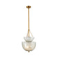 AH Home Colleen Antique Mercury Glass Brass Plated Chandelier FFE-1437