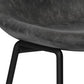 Pair Dafney Distressed Charcoal Grey Vegan Leather Counter Stools FFW258-713