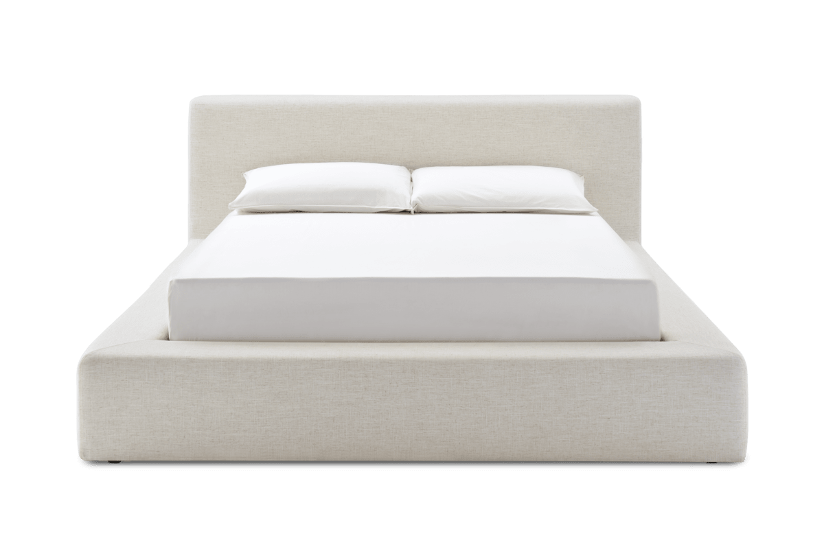 Castlery Dawson Queen Size Storage Bed, Beach Linen FFE-1541