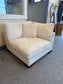 Corduroy Beige Corner Sofa Chair Couch FFE-1425
