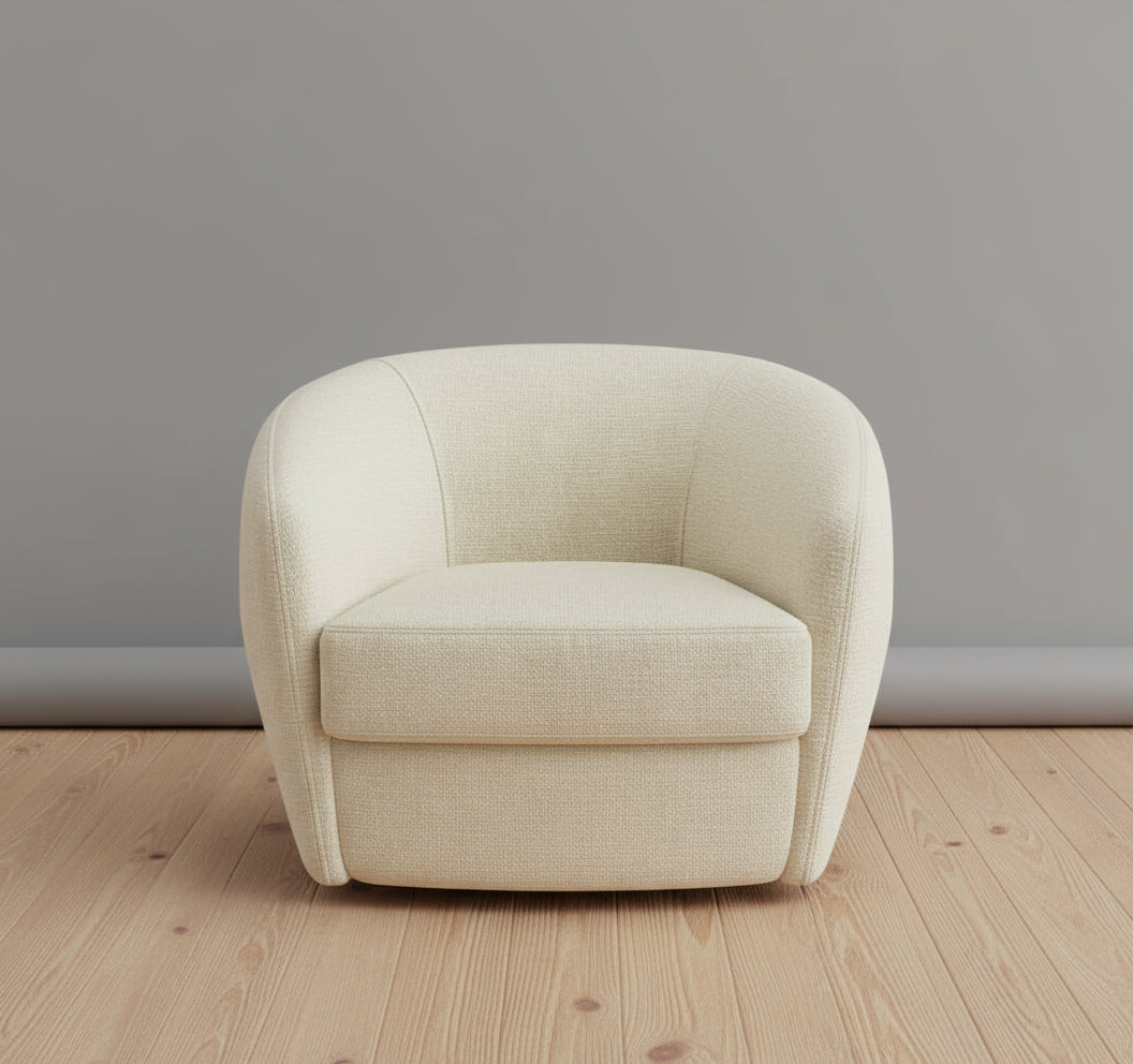 Benchmade Modern Elaine Swivel Chair in Como Tan FFW-1066