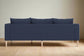 Sabai The Essential Sectional Midnight Blue Upholstered Natural Wood Leg FFE258-232