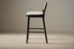 Pair (2) Castlery Edith Cane Back Boucle Seat Bar Stool (2 sets avail) FFE258-530