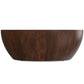 Elmbrook Mango Wood 34" Modern Industrial Drum Coffee Table  FFW-1009