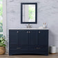 Emlyn 48" Single Bathroom Vanity w 3 Cabinets2 Drawers Cultured Marble Vanity Top FFE-1258