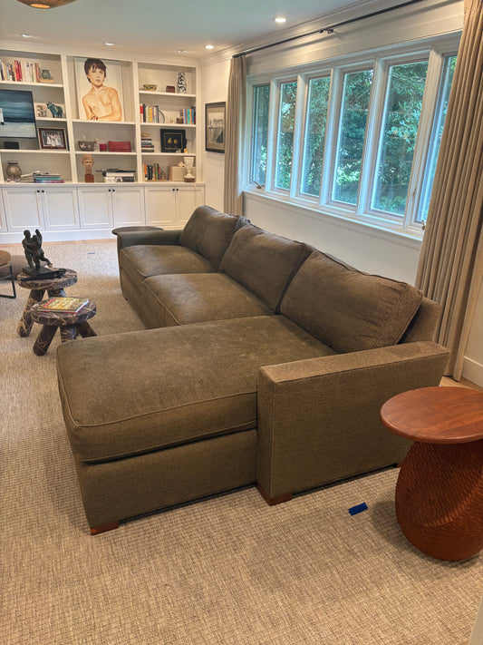 Custom Seating Calvin Cray Upholstered Sectional Sofa Couch SH265-39