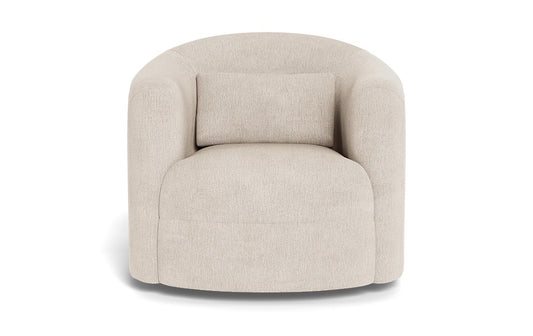 Interior Define Fiona Swivel Chair Limestone Beige Uphostery FFE258-410