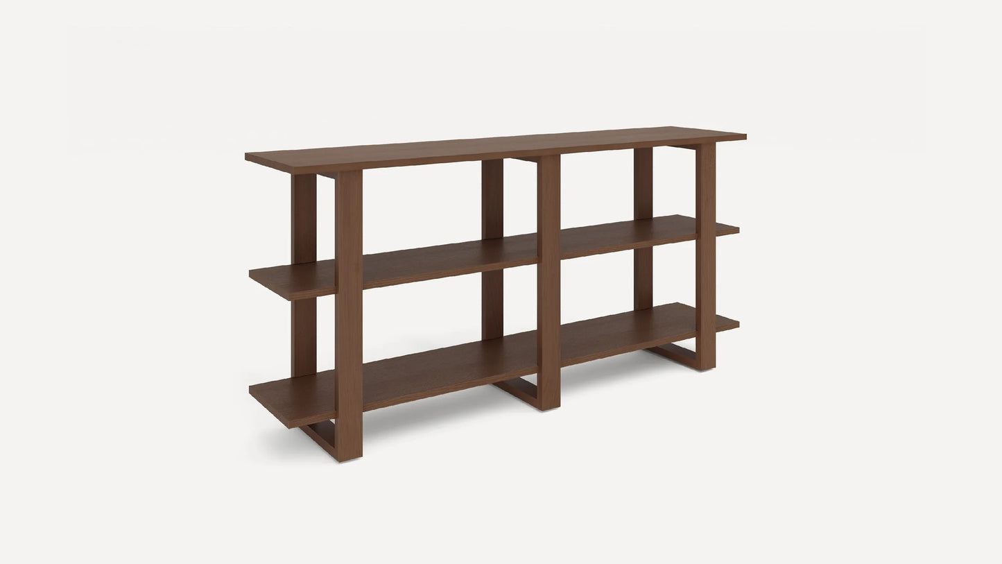 Burrow The Index Console Solid Hardwood Walnut Finish FFE-1094