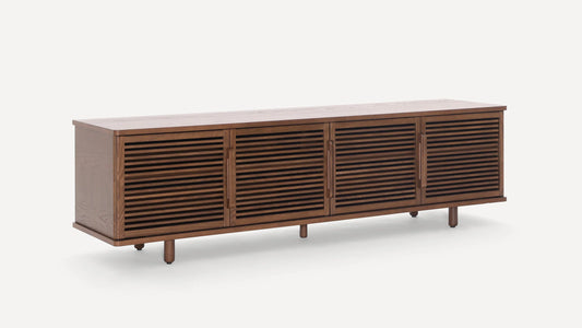 Burrow Opera Media Slatted Front Console Walnut (70") FFE-1107