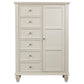 Vie + Rae Fraser 8 Drawer White Gentleman's Chest Dresser FFE-1177