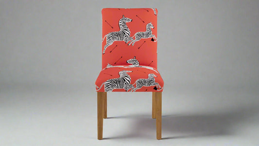 Scalamandré Classic Dining Chair in Coral Zebra (4 avail.) FFE258-216