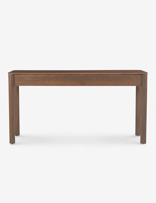 Lulu & Georgia Brown Samantha Console Wood Scalloped Detail Table FFE-1064