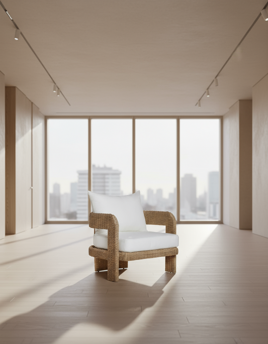 Lulu & Georgia Hadler Indoor / Outdoor Natural Wicker Accent Chair FFE-1052