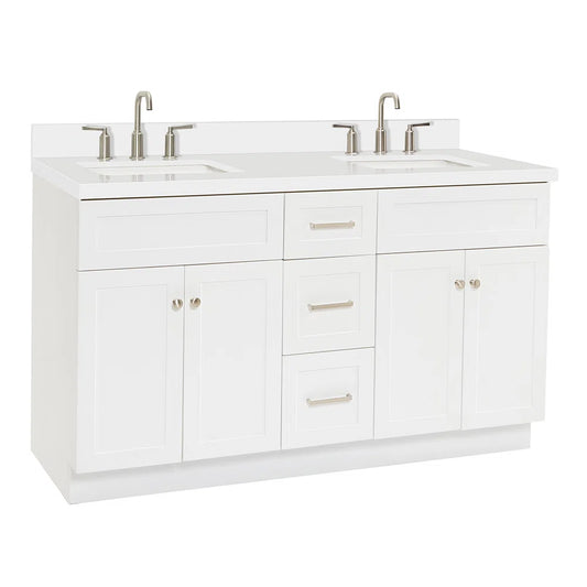 Latitude Run Hamlet 61" Double Bathroom Vanity Base FFE-1205