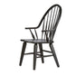 Black Windsor Arm Dining Chair FFE-1556