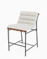 Denver Modern Vail Walnut/ White Boucle Counter Stool FFE258-254