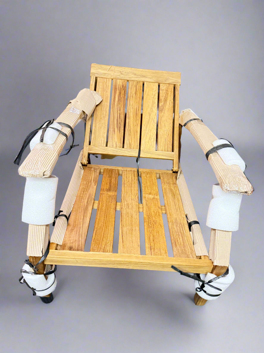 Summer Classics Croquet Natural Teak Outdoor Lounge Chair FFE-808