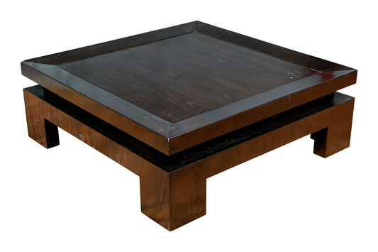 Bernhardt Mercer Square Wood Tiered  Cocktail Coffee Table MB1-34