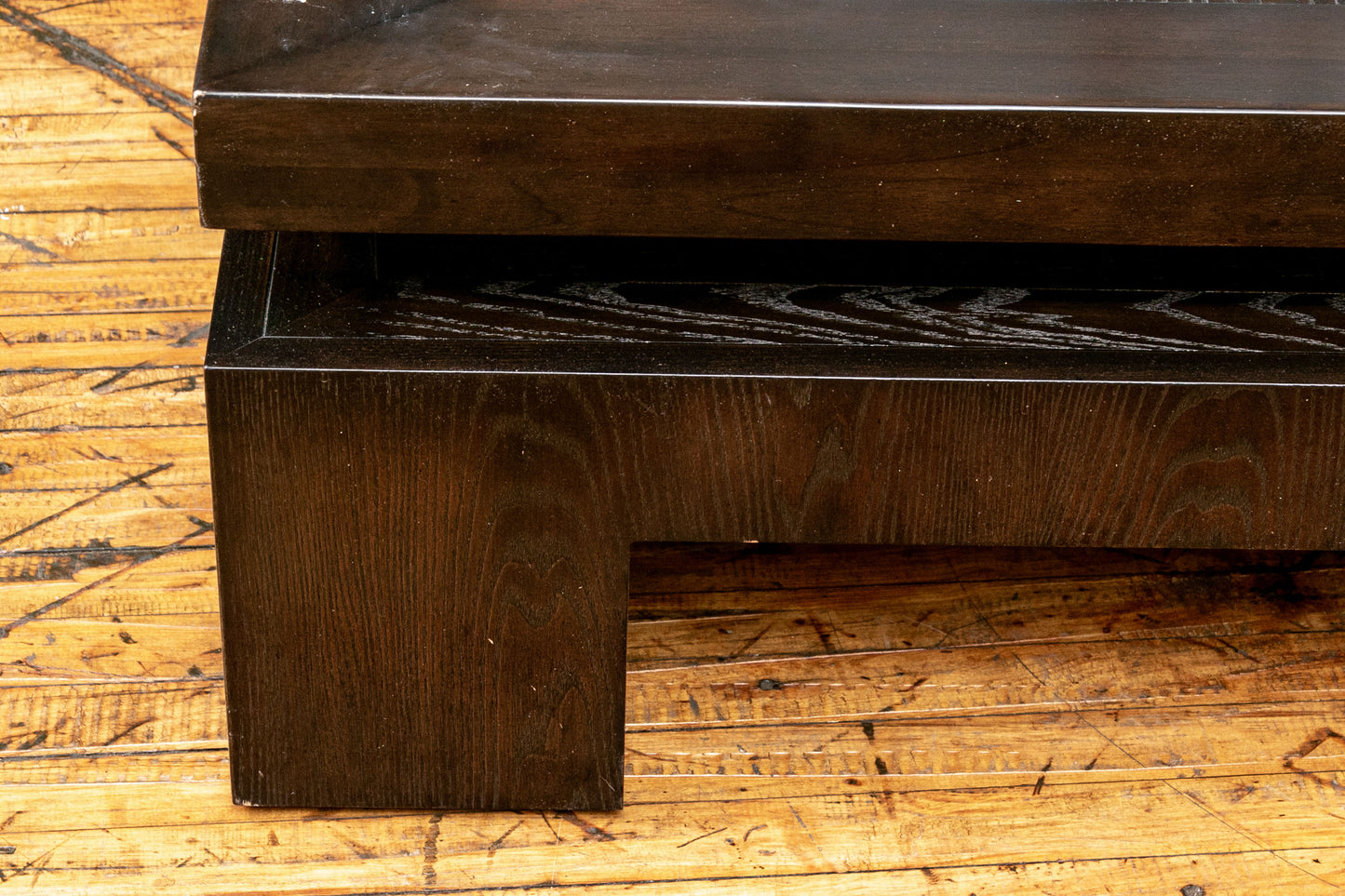 Bernhardt Mercer Square Wood Tiered  Cocktail Coffee Table MB1-34