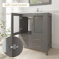 VanityArt 24" Grey Single Sink Vanity & Mirror Only, no sink or countertop FFE-831