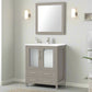 VanityArt 24" Grey Single Sink Vanity & Mirror Only, no sink or countertop FFE-831
