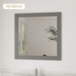 VanityArt 24" Grey Single Sink Vanity & Mirror Only, no sink or countertop FFE-831