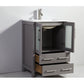 VanityArt 24" Grey Single Sink Vanity & Mirror Only, no sink or countertop FFE-831