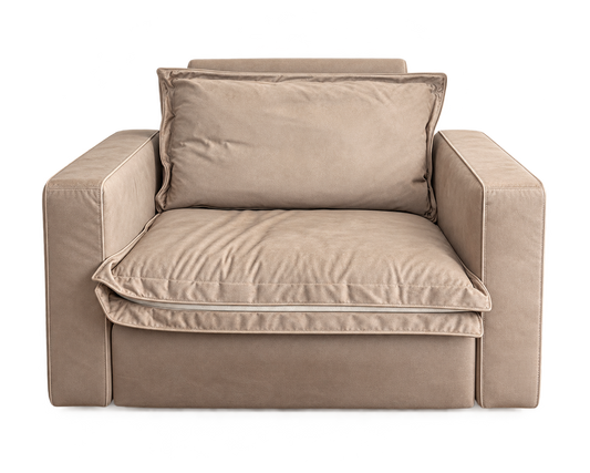 Homebody Ivory Linen Coconut Shell Recliner Chair FFE258-324
