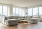Super Comfy Large Grey Sectional Sofa Couch w 2 Chaise FFE-1069