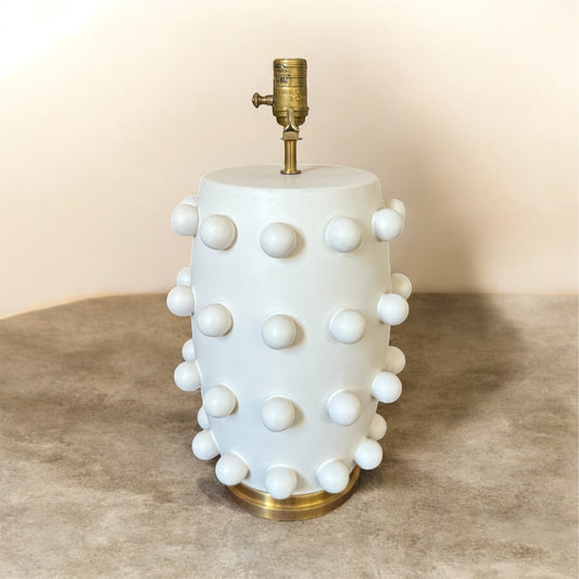 Kelly Wearstler Linden Ceramic Table Lamp Plaster White  HR15