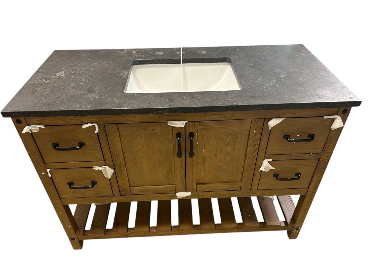 FreshSa 4 Drawer plus Cabinet Single Vanity FFE-1238